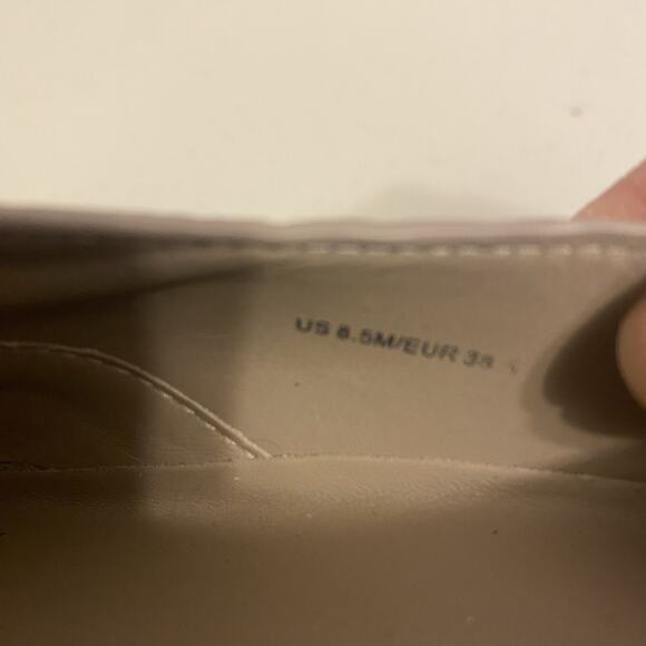 Women 8.5M Vince Preston Snake Embossed Leather Grey Platform Sneakers Slip-On - Picture 5 of 10